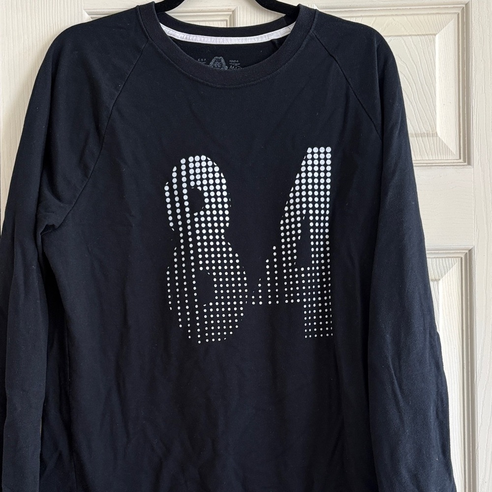 Black Long Sleeve Shirt with 84 Graphic
